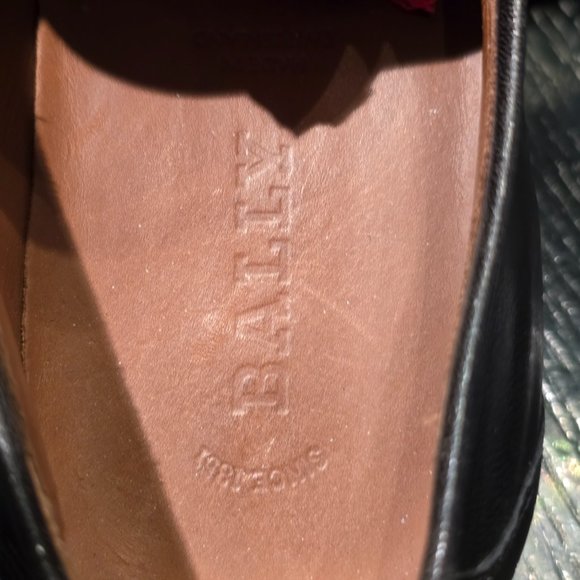 Rare Bally Z-RASOB/90 Black Lamb Leather Nappa Plain Loafers Shoes 9.5D w/Box